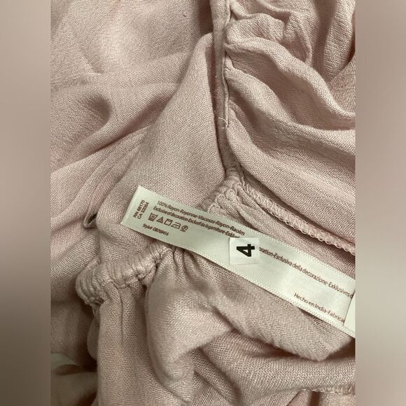 Free People Wide Leg Jumpsuit Light Pink Women’s Size S Boho Chic Sleeveless - Picture 16 of 16